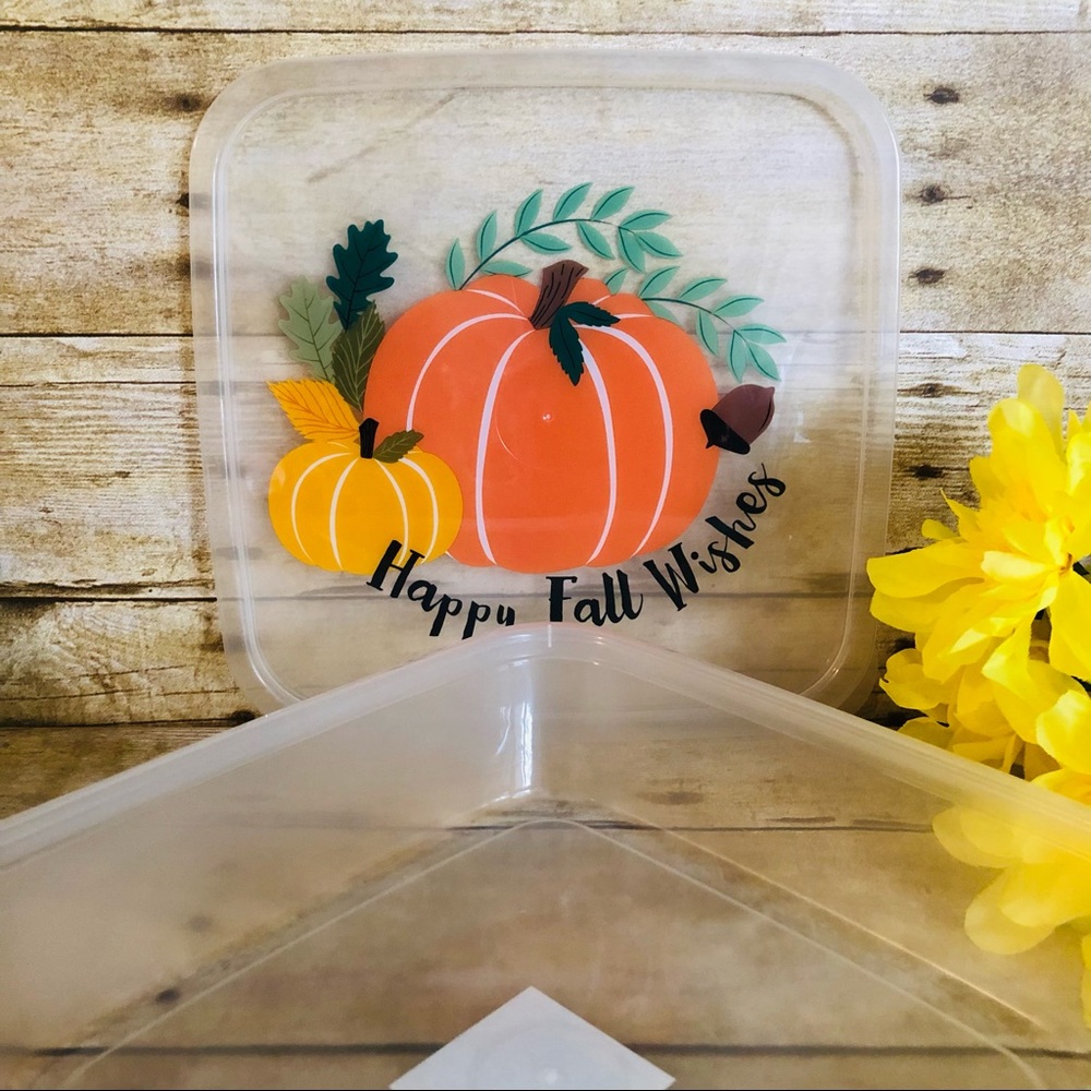 “Happy Fall Wishes” Large Storage Container